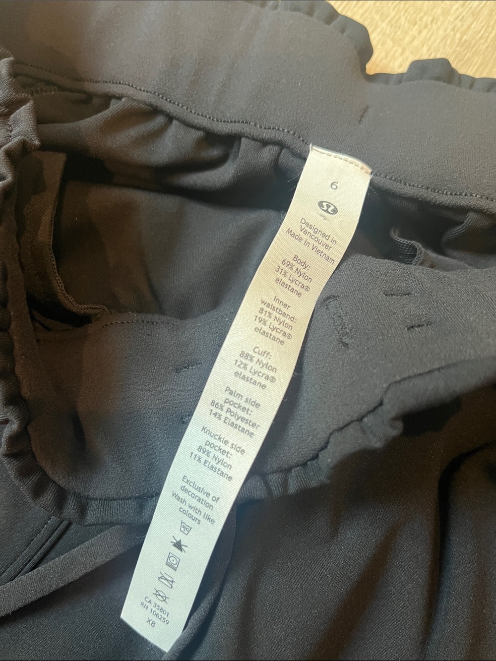 lululemon athletica Women’s Black Joggers - Picture 2 of 6